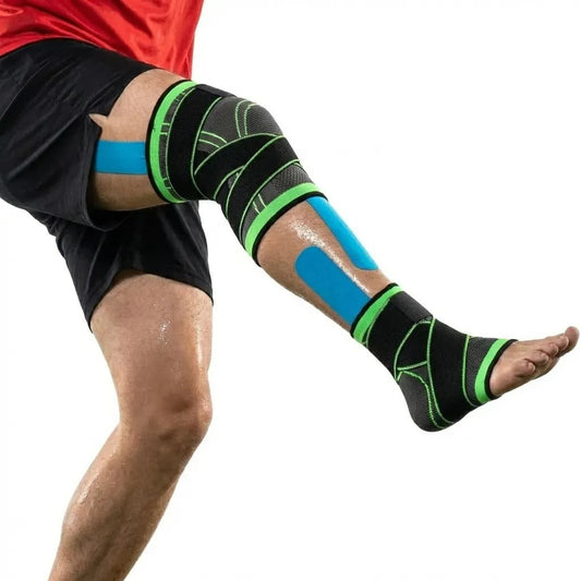 Kit Protección Futbol Pro 3 en 1 – Rodillera + Tobillera + Cinta Kinesiológica