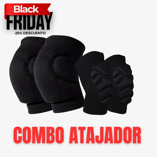 COMBO RODILLERAS + CODERAS ARQUERO MICROFUTBOL-FUTSAL